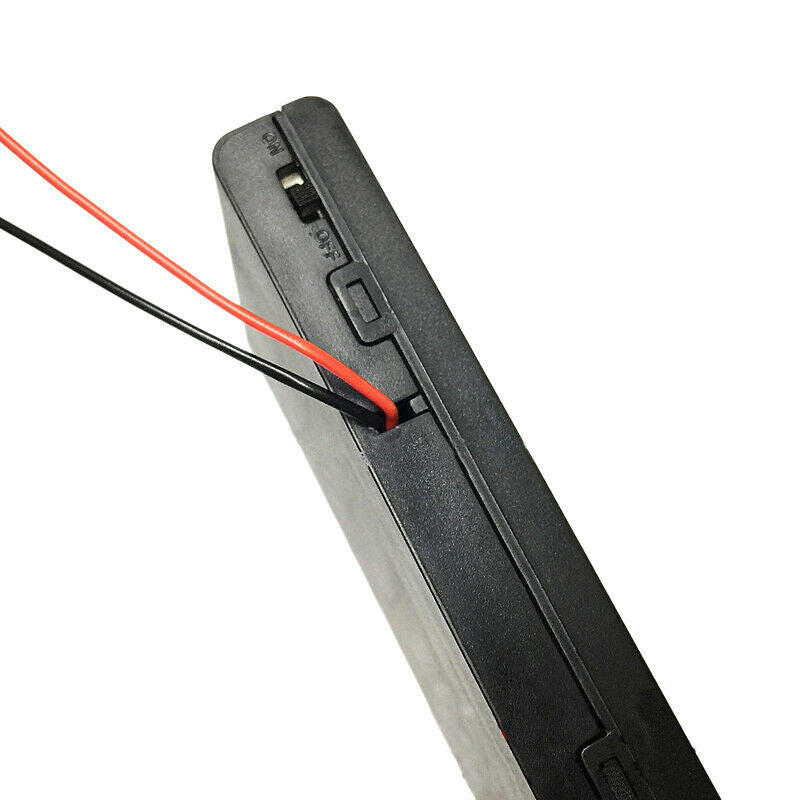 2PC 8*AA Battery Case + Wire + Cover + Switch Storage Battery Holder Box Plastic