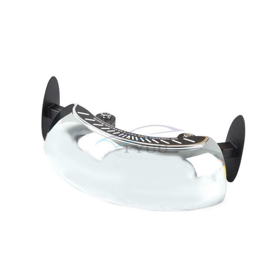 1PCS Universal Chromium Ultra Wide Angle Motorcycle Windshield Rearview Mirror