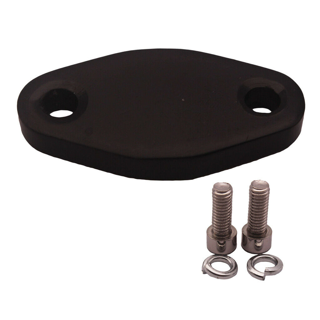 2 Pieces Aluminum Alloy Exhaust Block Off Plate Set For Volkswagen Audi SAI