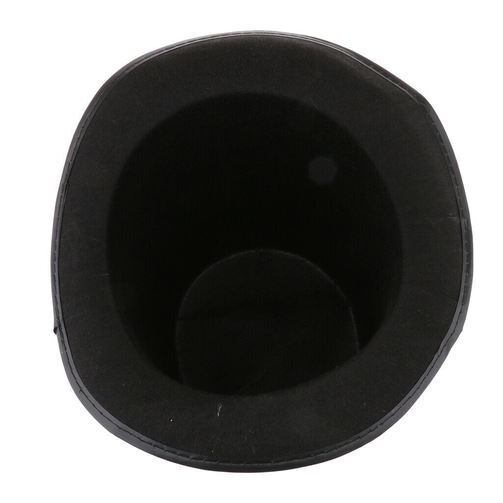 Men Women Top Hat Black Magician Hat  Wand Fancy Dress Performing  Prop