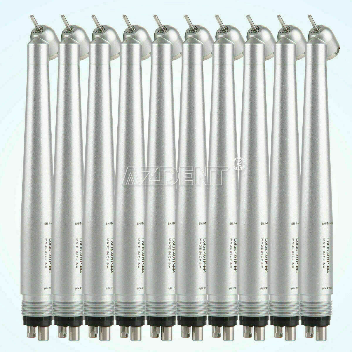 Dental 45°High Speed Handpiece 135℃ Autoclavable Single Way Spray Push Button 4H