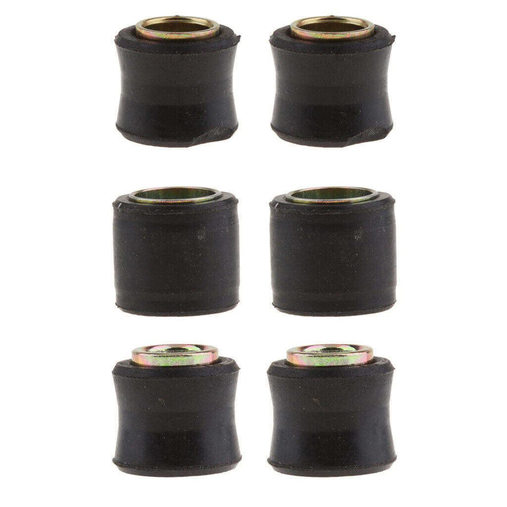 6pcs Motor Shock Absorber Rear Bush 12/10/14mm For Motorbike Replacing Parts