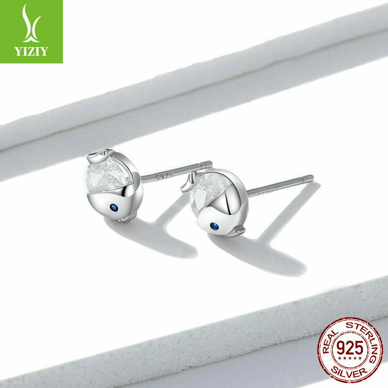 S925 Sterling SilverKorean version of the small fresh fish Earrings Present NEW