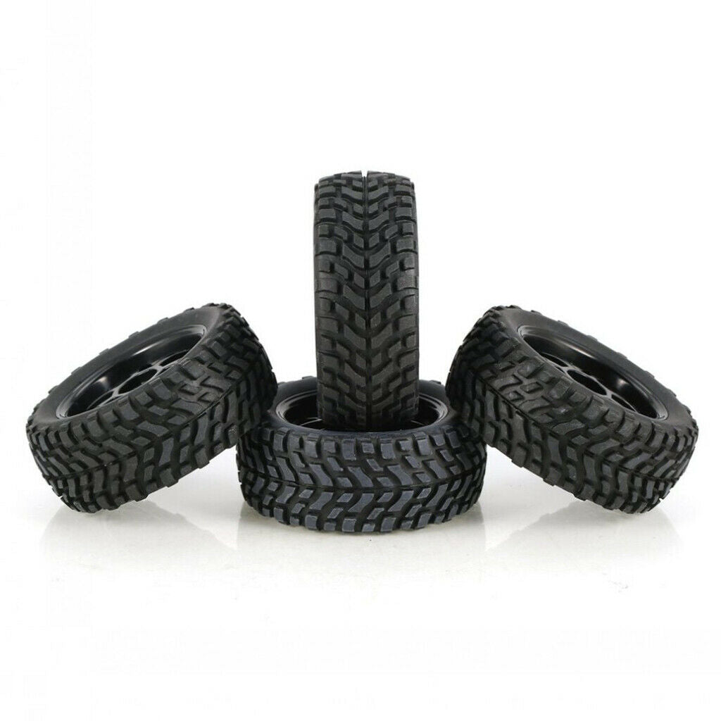RC Front Rear Tires & Wheels for Wltoys 144001 Buggy Parts Replacement
