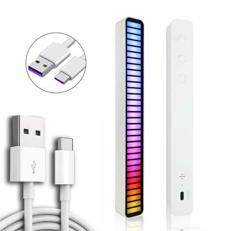 LED Strip Lights Car 32 Bit Music Atmosphere Lamp Ambient Colorful Lantern Tube