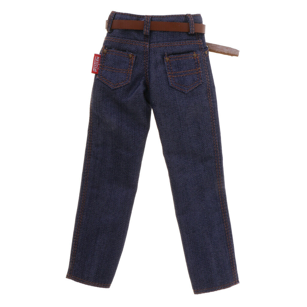 1/6 Scale Men Classic Denim Jeans Pants for 12'' Action Figures