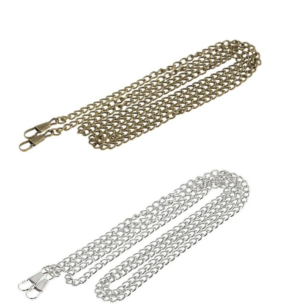 2PC Bag Chain Strap Replacement for Handbag Crossbody Bag Shoulder Bag 120cm