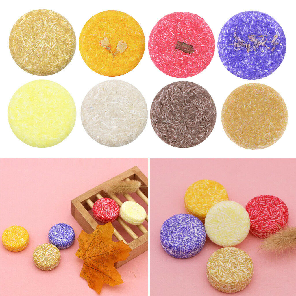3x 100% Natural Organic Handmade Shampoo Bar Plant Essence for Dry