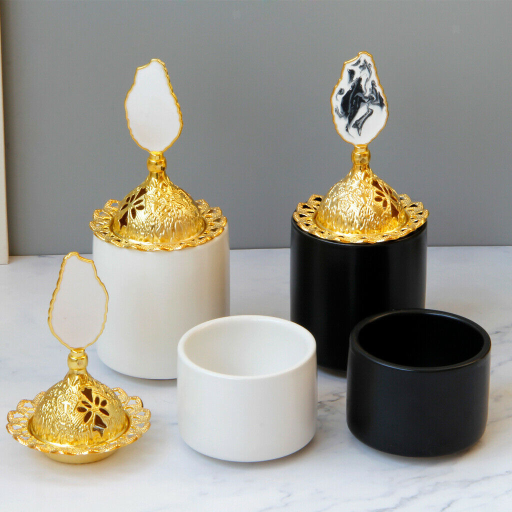 2Pieces Cone Incense Burner Holder Censer Office Home Decor Fragrance Gift