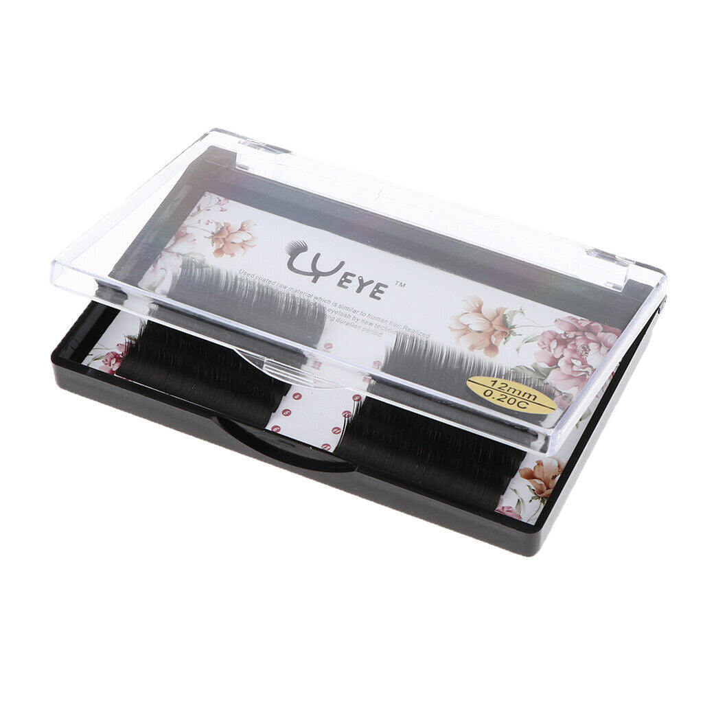 Multi Size C Curl Individual Lashes Eyelash Extensions Volume Lashes Black -