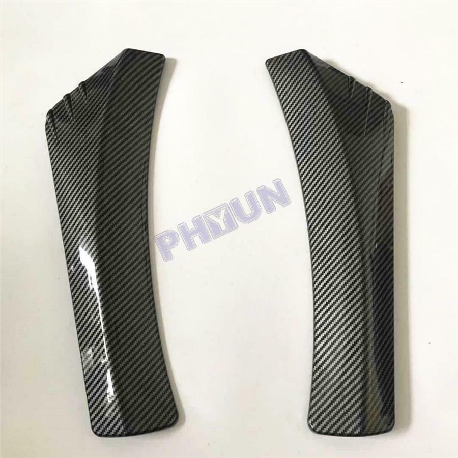 2x Car Rear Bumper Lip Splitter Protector Body Kit Carbon Fiber Look Universal