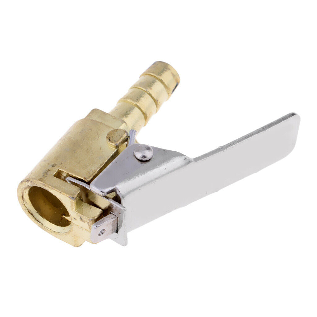 Bicycle Inflator Lock on Air Chuck Pump Valve Clip Connector Adapter