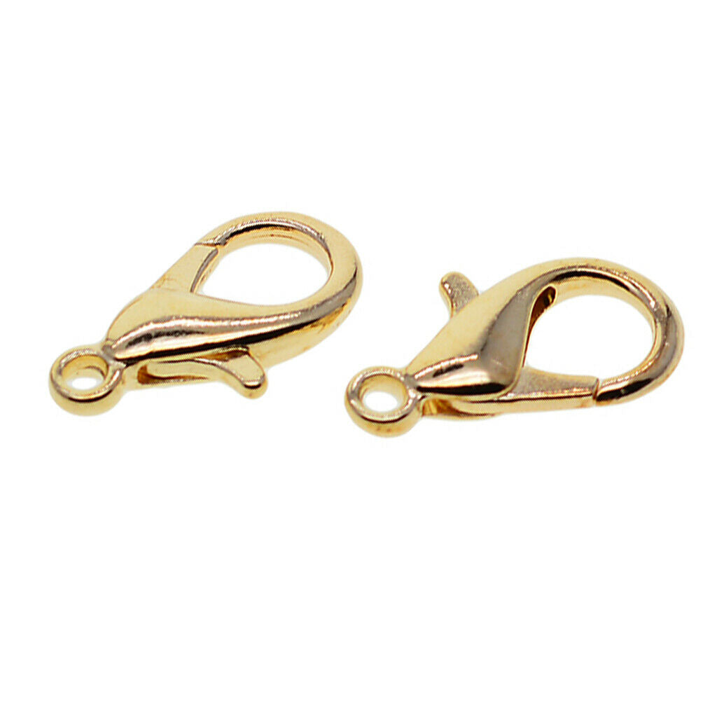 100Pcs Lobster Claw Clasp Keychain Connector for DIY Car Bracelet Jewelry
