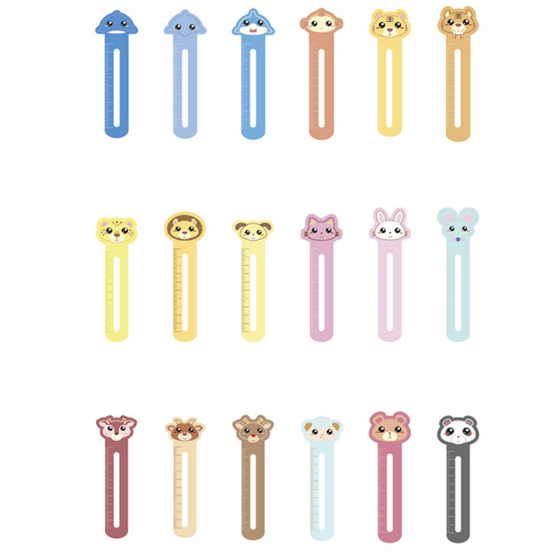 30pcs/Pack animal style Bookmarks  Message card student Supplies Ruler function