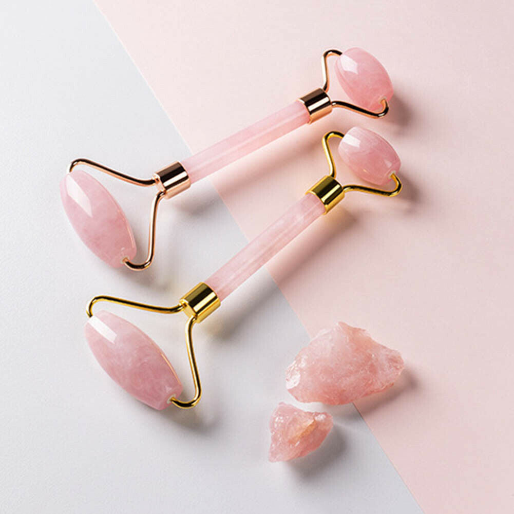 Jade Face Roller Gua Sha Scraping Device Body Massager Skin Beauty Care @