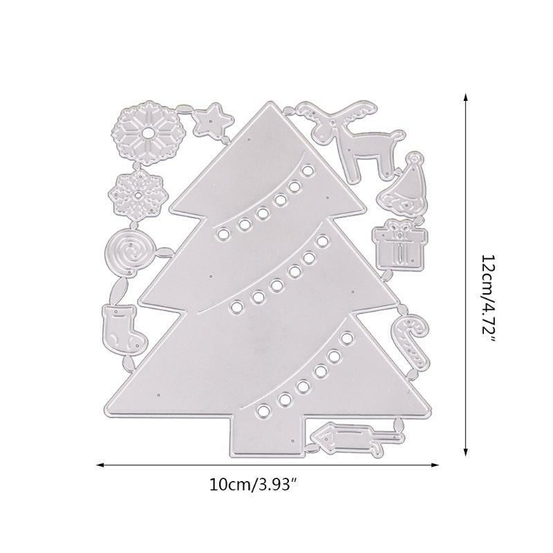 Christmas Tree Elk Metal Cutting Dies Stencil DIY Scrapbooking Album Paper Card