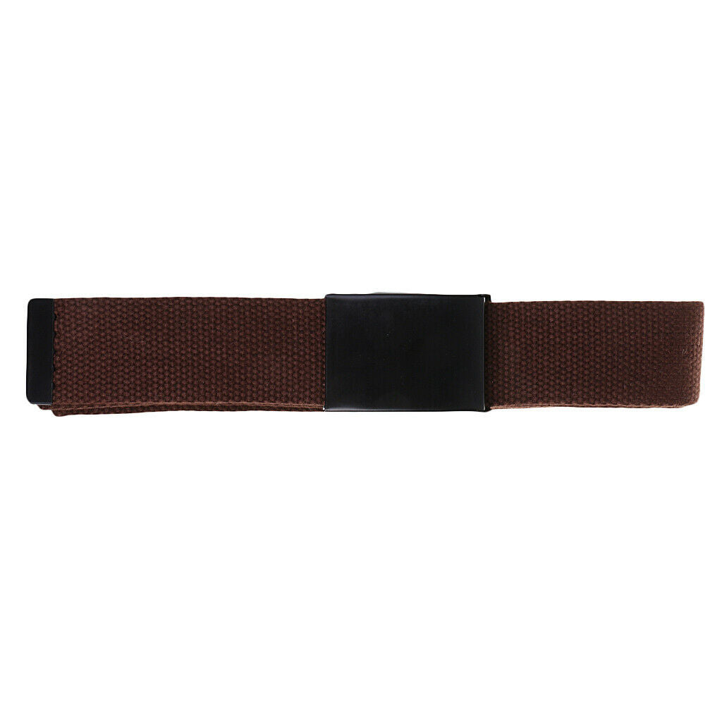 Men Women Casual Canvas Belt Waistband Coffee