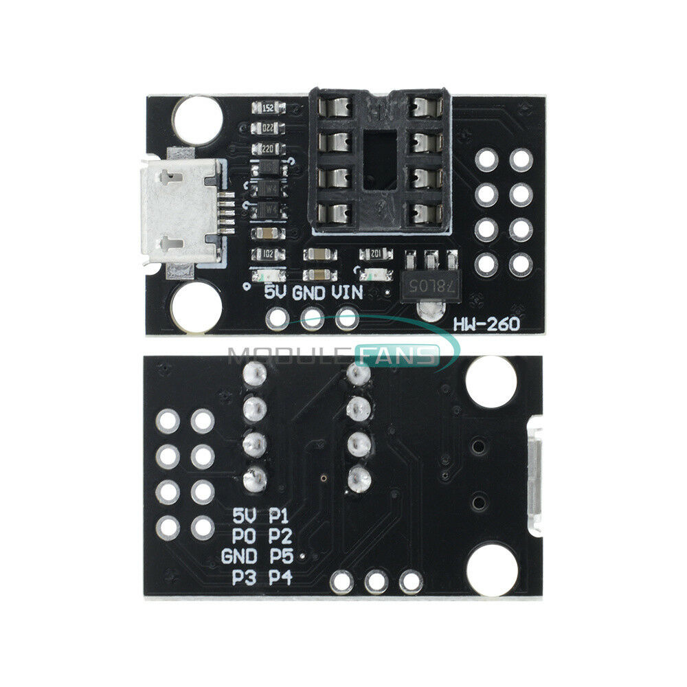 2PCS Development Programmer Board for ATtiny45ATtiny13A/ATtiny25/ATtiny85