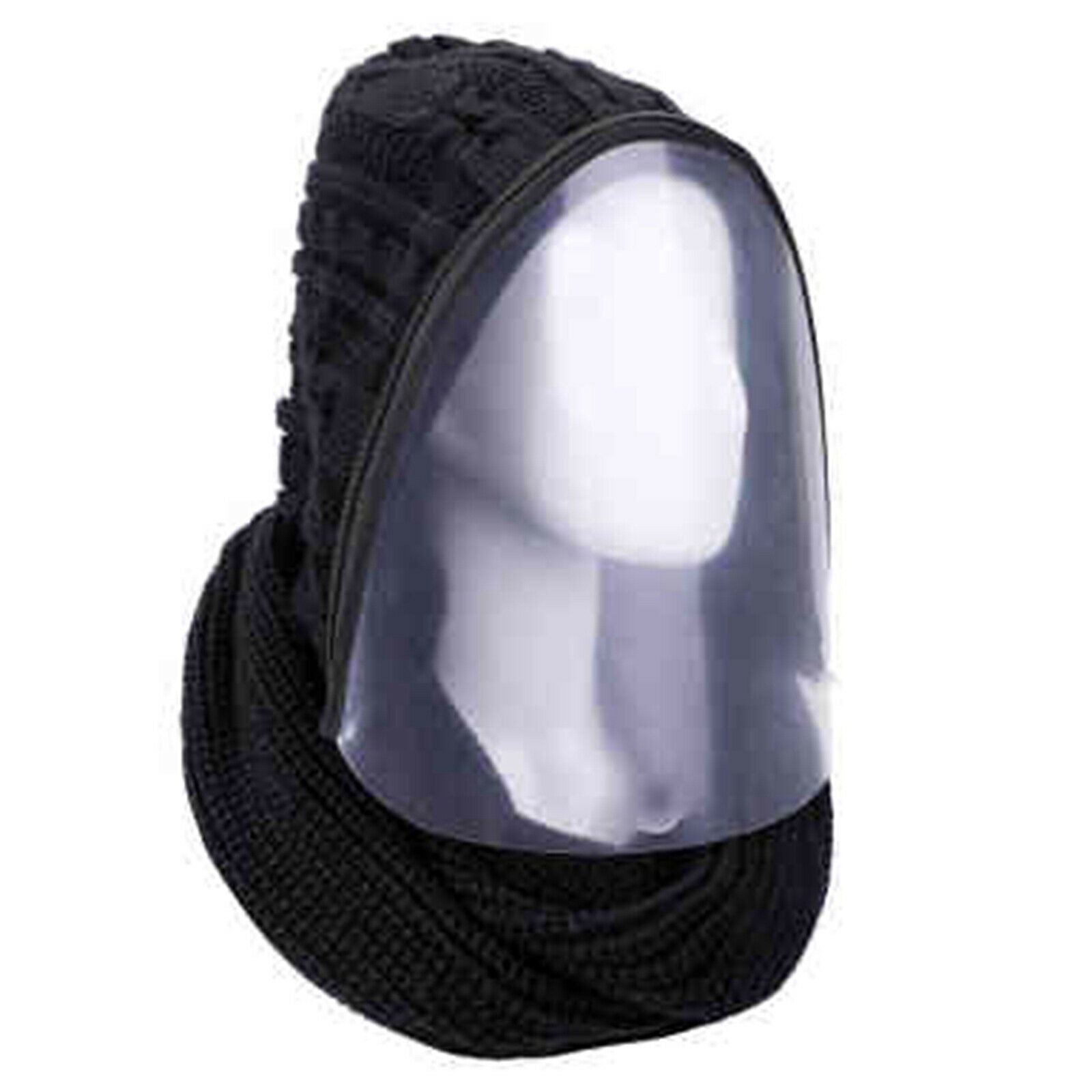 Full Face Shield Visor Protection Safety Covering Clear Anti Fog Black