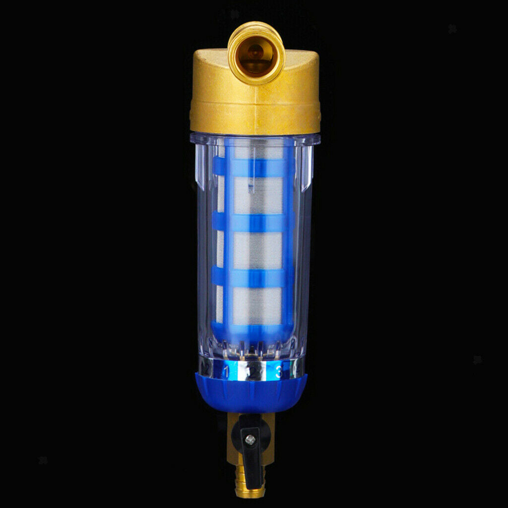 Stainless Househole Water Purifier Water Pre Filter Sediment Spin Down 3/4" 1/2
