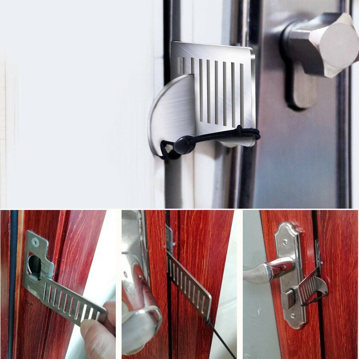 Portable Travel Door Lock Punch-free Home Hotel Apartment Security Door Lock