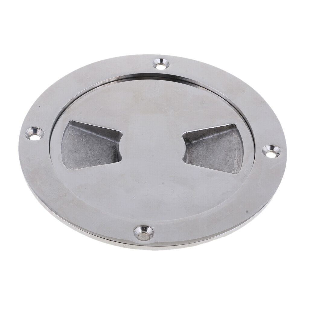 Heavy Duty Boat Deck Plate 4" Marine Yacht 304 Stainless Steel Deck Plate