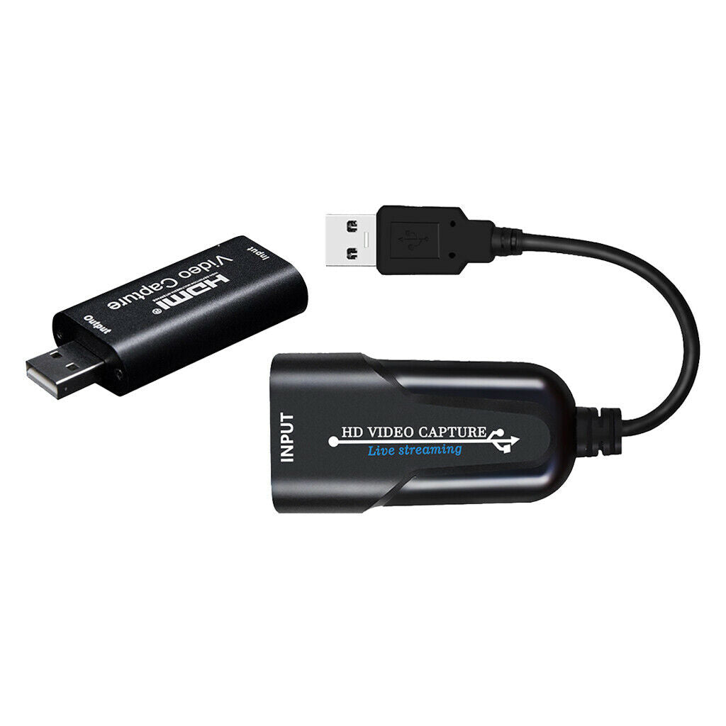 2Pcs HDMI to USB Video Capture Card 1080P for Game/Video Live Streaming