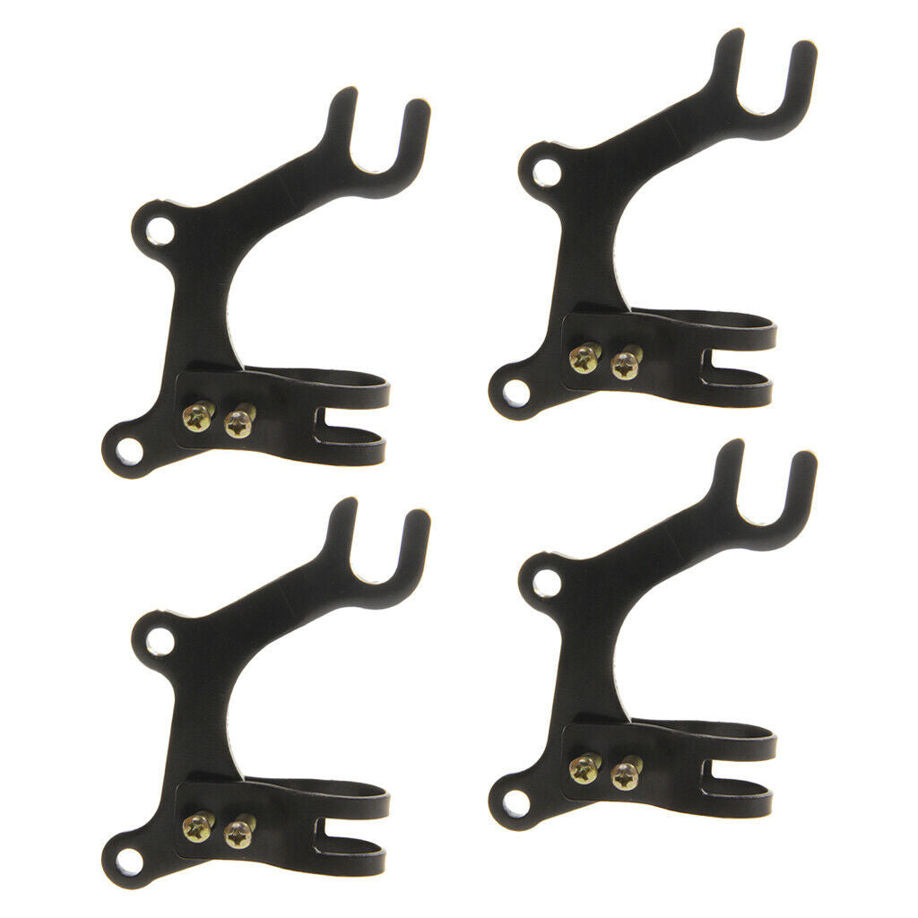 4pcs Black Aluminum Alloy Bike Disc Brake Adapter Bracket Mounting Holder