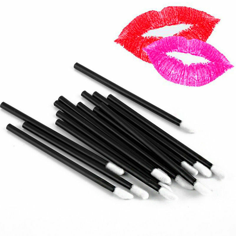 100Pcs Disposable Lip Brushes Make Up Brush Lipstick Makeup Beauty Tool DO