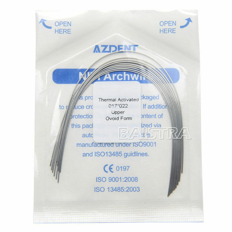 50 Packs Dental Orthodontic Heat Thermal Activated Niti Rectangular Arch Wires