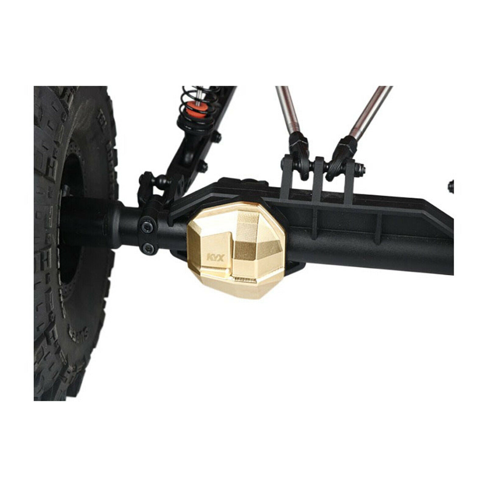 Durable Copper Axle Cover Car Bridge Cover for Axial 1/10 RBX10 Ryft RC Car
