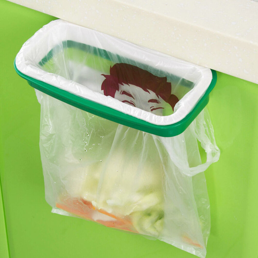 Folding Hanging Trash Rubbish Bag Holder Garbage Rack Cupboard Storage Ha.l8