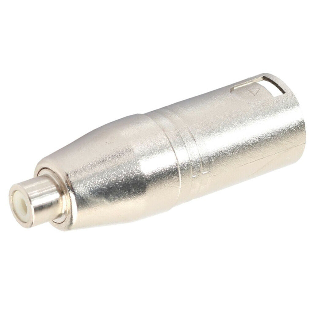 Professional XLR 3Pin Male to RCA Female Plug Mic Cable Mixer Amp Audio Adapter