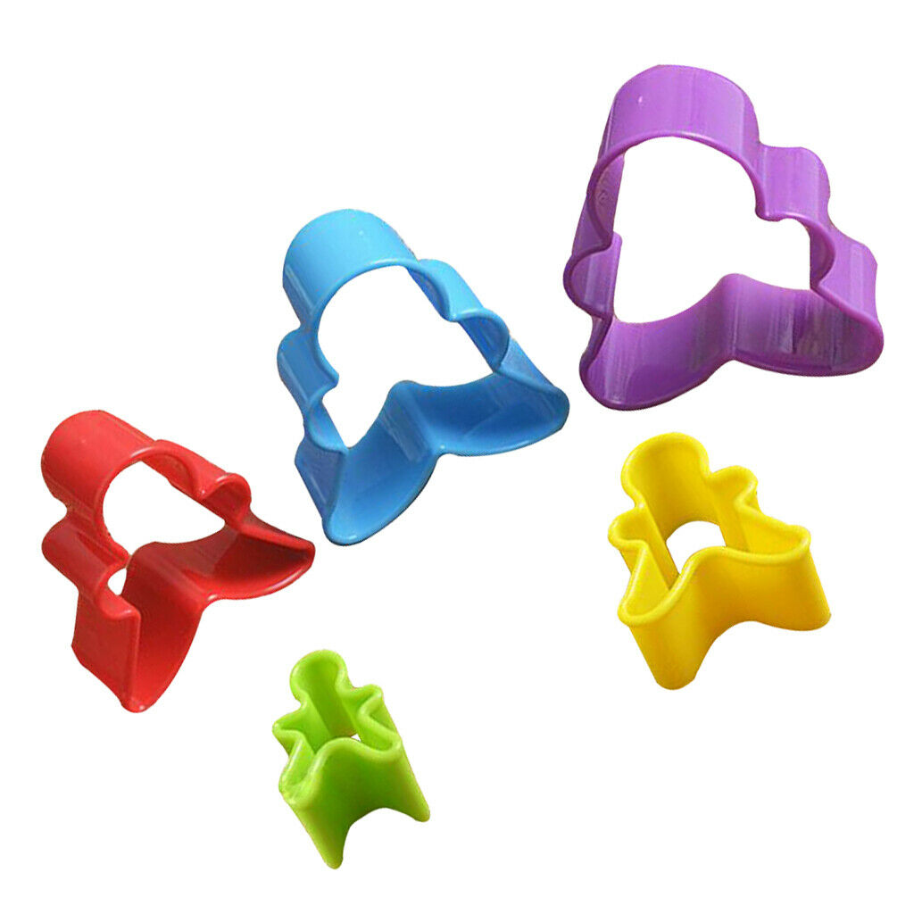 Gingerbread Man Cookie Cutters 5 Piece Random Colors Plastic Kitchenware