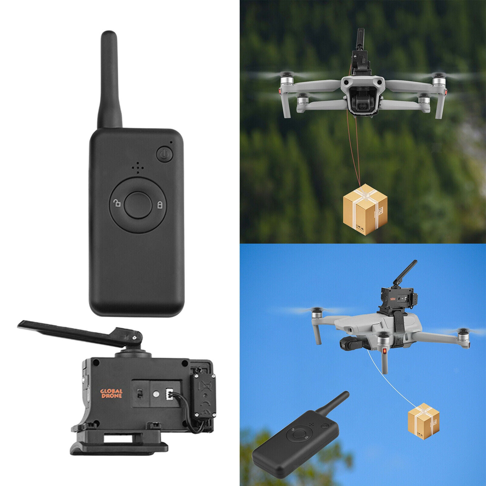 Air Drop Drone Thrower Release Device Kit for DJI Mavic Mini 2 for Bait Hook