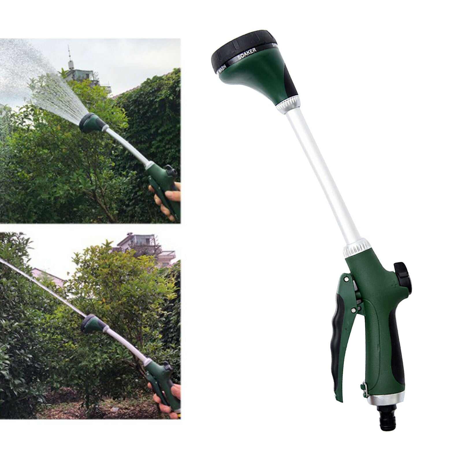 1pc Heavy Duty 5 Pattern Garden Sprayer Gun Hose Outdoor Car Washing Plants