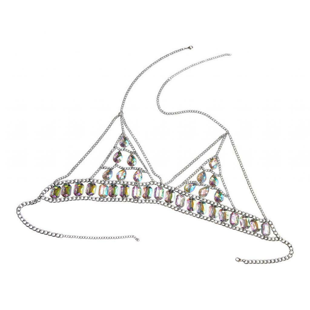 Charming Bohemian Body Chain Bra Chest Shoulder Bralette Harness Necklace