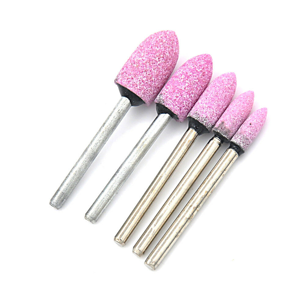10X Pink Abrasive Mounted Stone Rotary Tool Grinding Wheel N JfJC.l8
