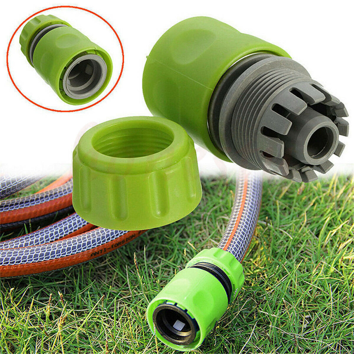 1/2'' Compatible Water Hose Tube Garden Lawn Pipe Tap Adaptor Quick Connector