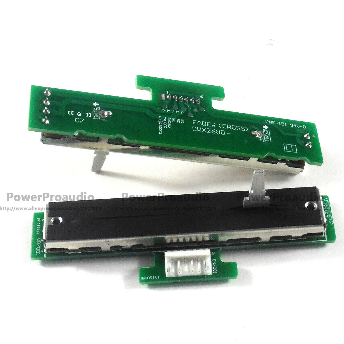 2x UPGRADED  (DWX2680) CROSS FADER XFADER PCB ASSEMBLY FOR PIONEER DJM700 ALPS