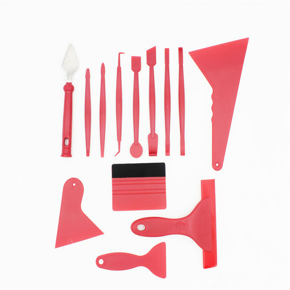 13Pcs Car Window Paper Film Stickers Cutting Squeegee Tool Kit Auto Accessories