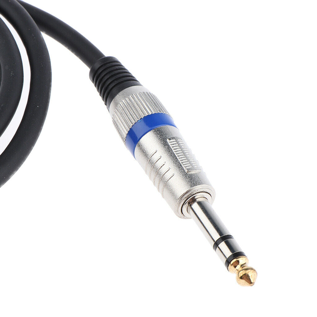 5FT 6.35mm 1/4 Inch Stereo   Plug Male to XLR Male Plug Cable 1.5 Meters