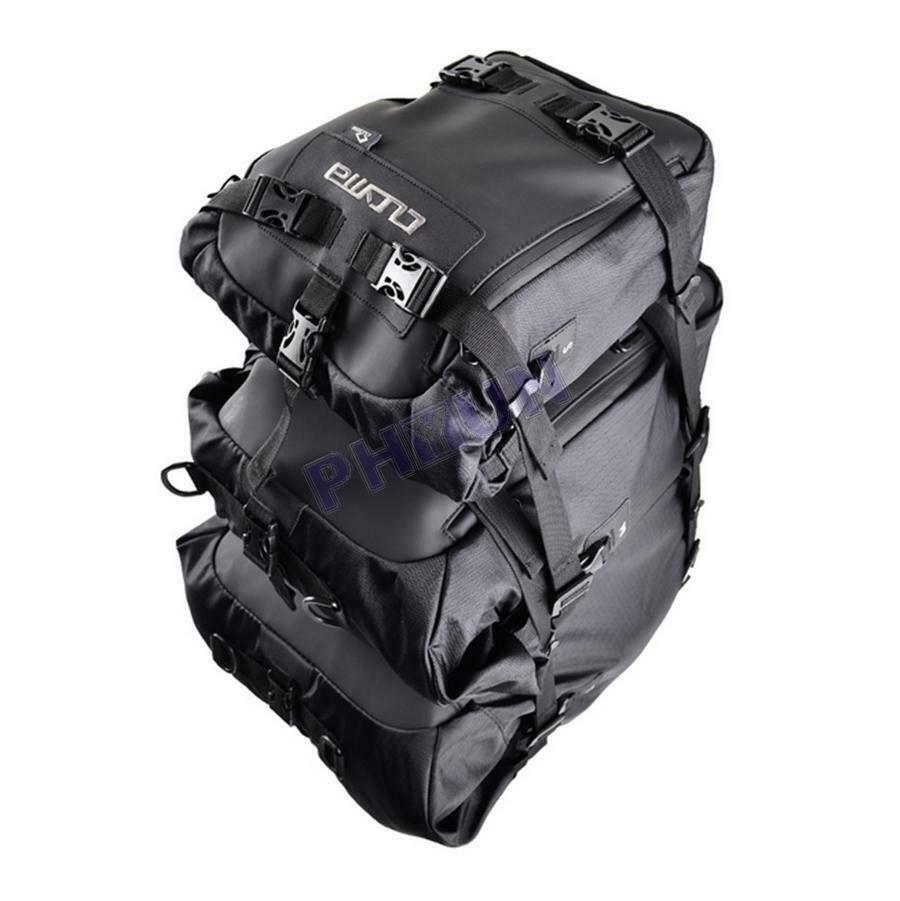 20L Motorcycle Scooter Tail Bag Storage Backpack Shoulder Bag Black Waterproof
