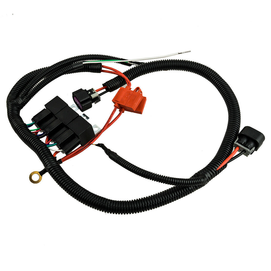 Dual Electric Fan Upgrade Wiring Harness For 99-2006 ECU Control use 7L5533A226T