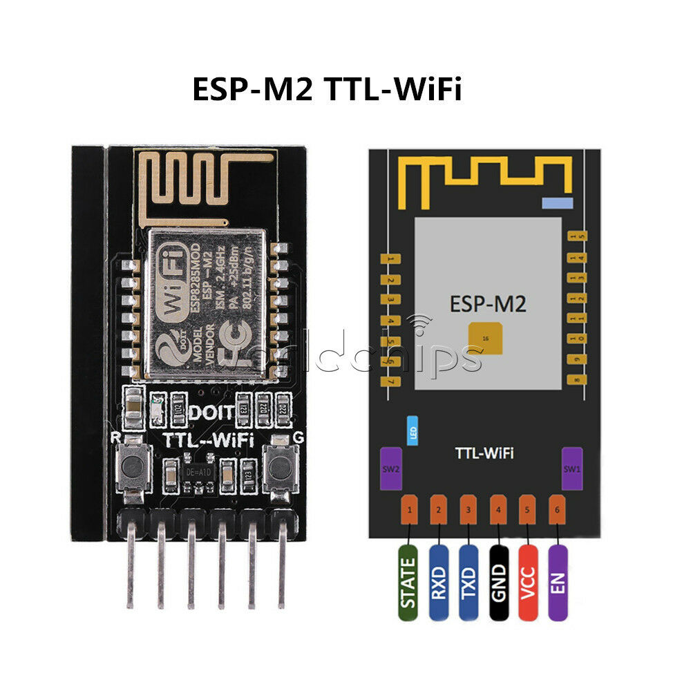 Wifi Serial TTL to ESP-M2 ESP8285 Module + 6 in 1 CP2102 Serial Module Cable