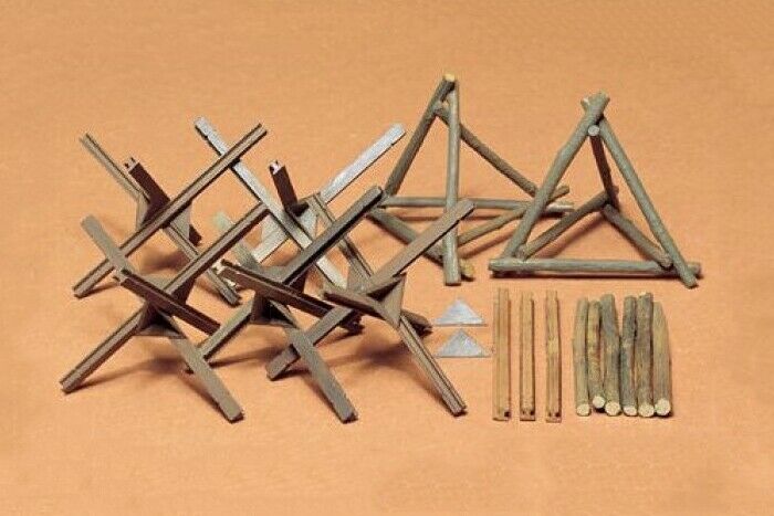 35027 Tamiya Barricades 1/35th Plastic Kit Assembly Kit 1/35 Military