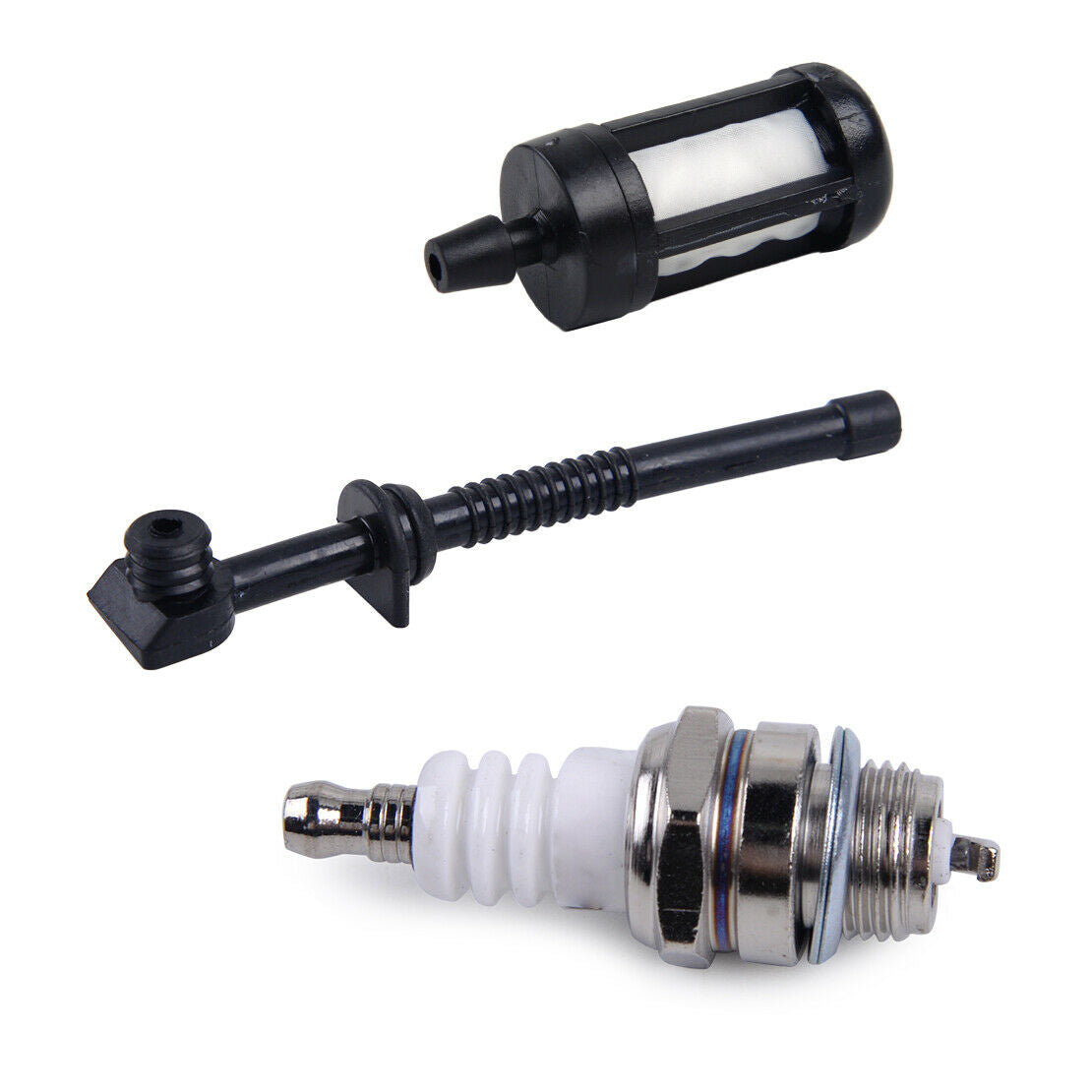 Air Fuel Oil Filter Pipe & Spark Plug Kit Fit for Stihl Chainsaw MS170 MS180 An