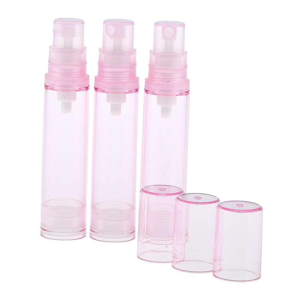 Clear Empty Spray Bottle Refillable Fine Mist - Pink, 10ml