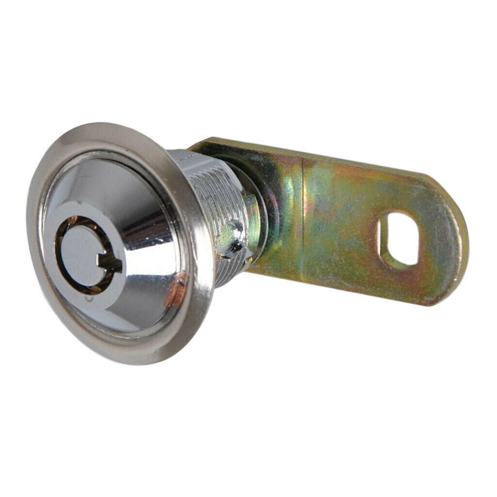 2x Tubular Cam Lock 180Deg & 2Key for Cabinet Toolbox Machine Replace Part