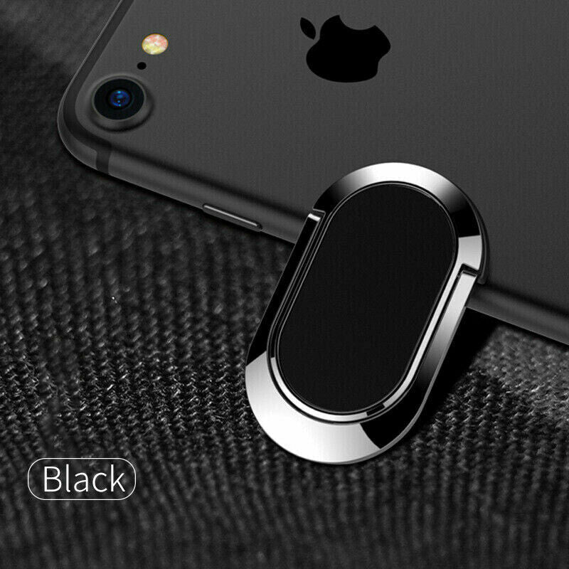 Magnetic Finger Ring Holder 360 Rotating Bracket Stand 90 Folding For Phon Lt